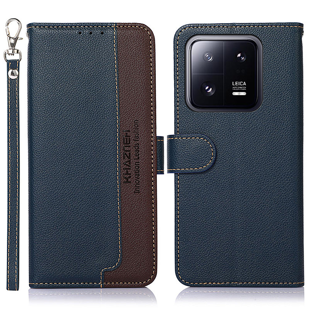 KHAZNEH For Xiaomi 13 Pro 5G Litchi Texture TPU PU Leather Phone Case RFID Blocking Scratch Resistant Flip Stand Wallet Cover KHAZNEH For Xiaomi 13 Pro 5G Litchi Texture TPU PU Leather Phone Case RFID Blocking Scratch Resistant Flip Stand Wallet Cover